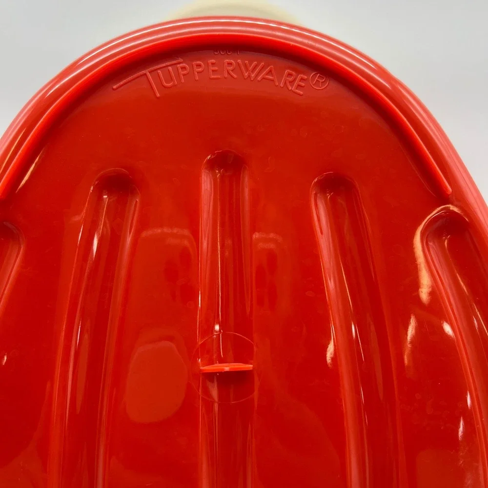 Tupperware Paprika Red Roast Flavor Saver 487 Lifter Tray Ham Turkey Chicken VTG